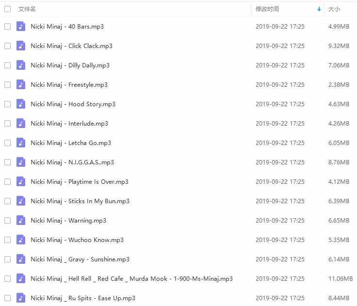 麻辣鸡-妮琪·米娜（Nicki Minaj）2007-2018年28张专辑歌曲合集-免费音乐网
